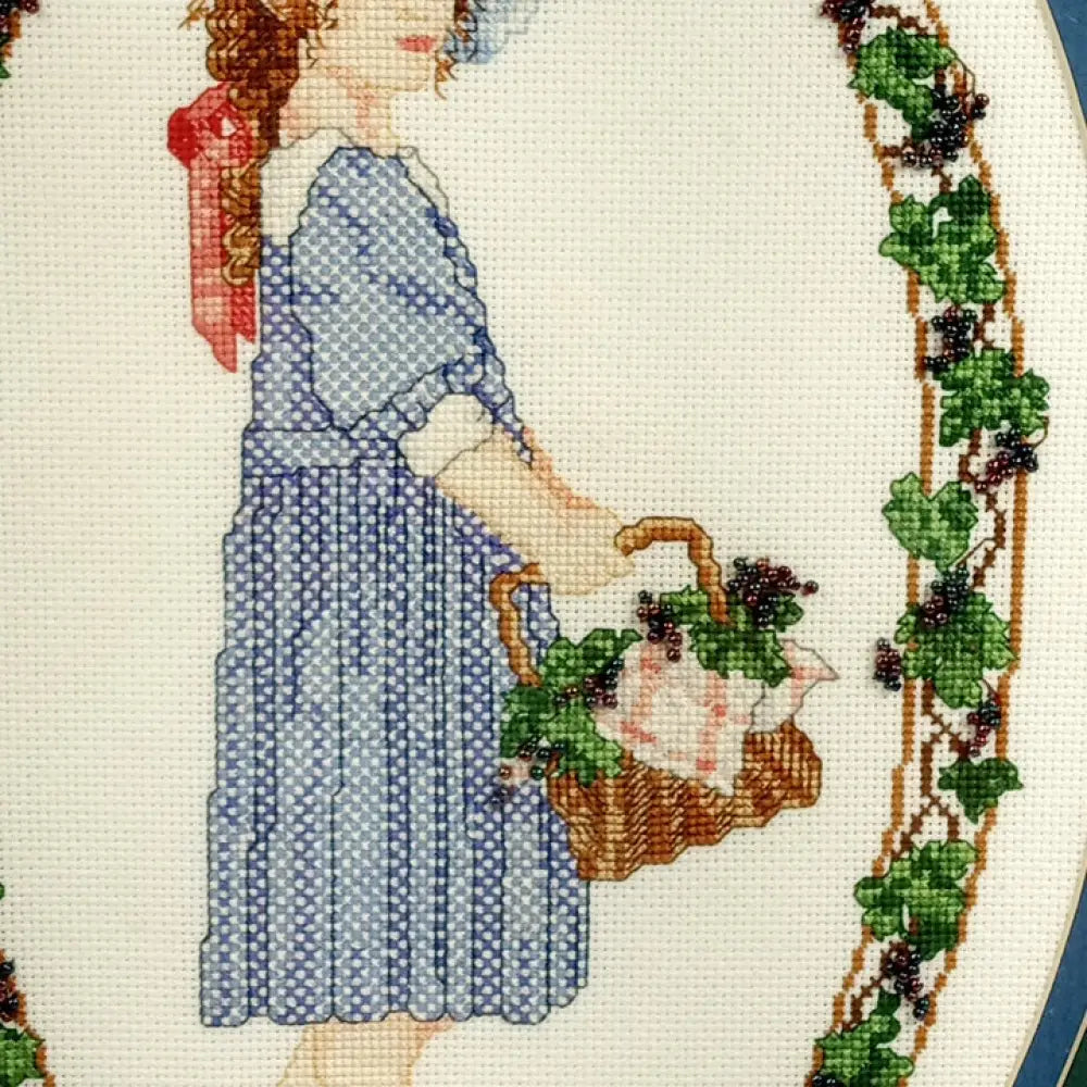 Needlepoint Bead Embellishment Handmade Framed Vintage Decor