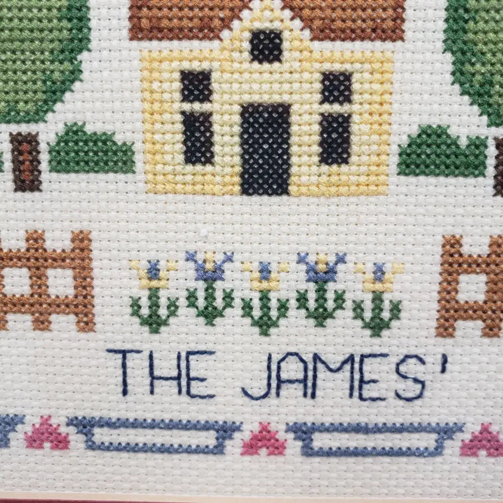 Needlepoint Welcome The James Handmade Vintage Decor