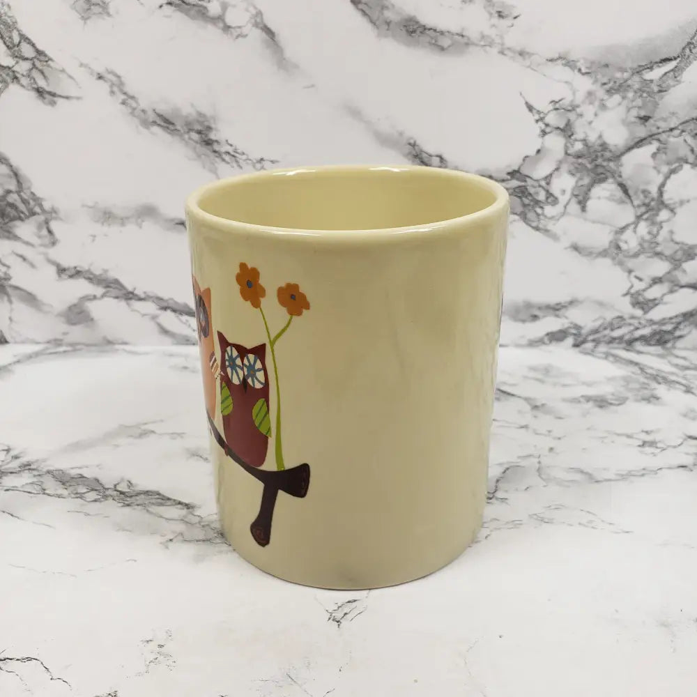 Owl Lidded Soup Cups Lids Old Pottery Company Decor