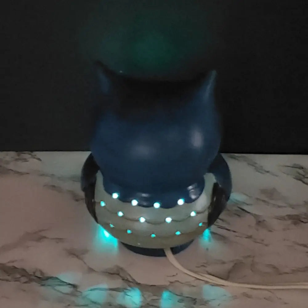 Handmade Owl Night Light Vintage Decor