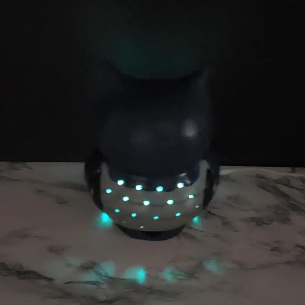Handmade Owl Night Light Vintage Decor