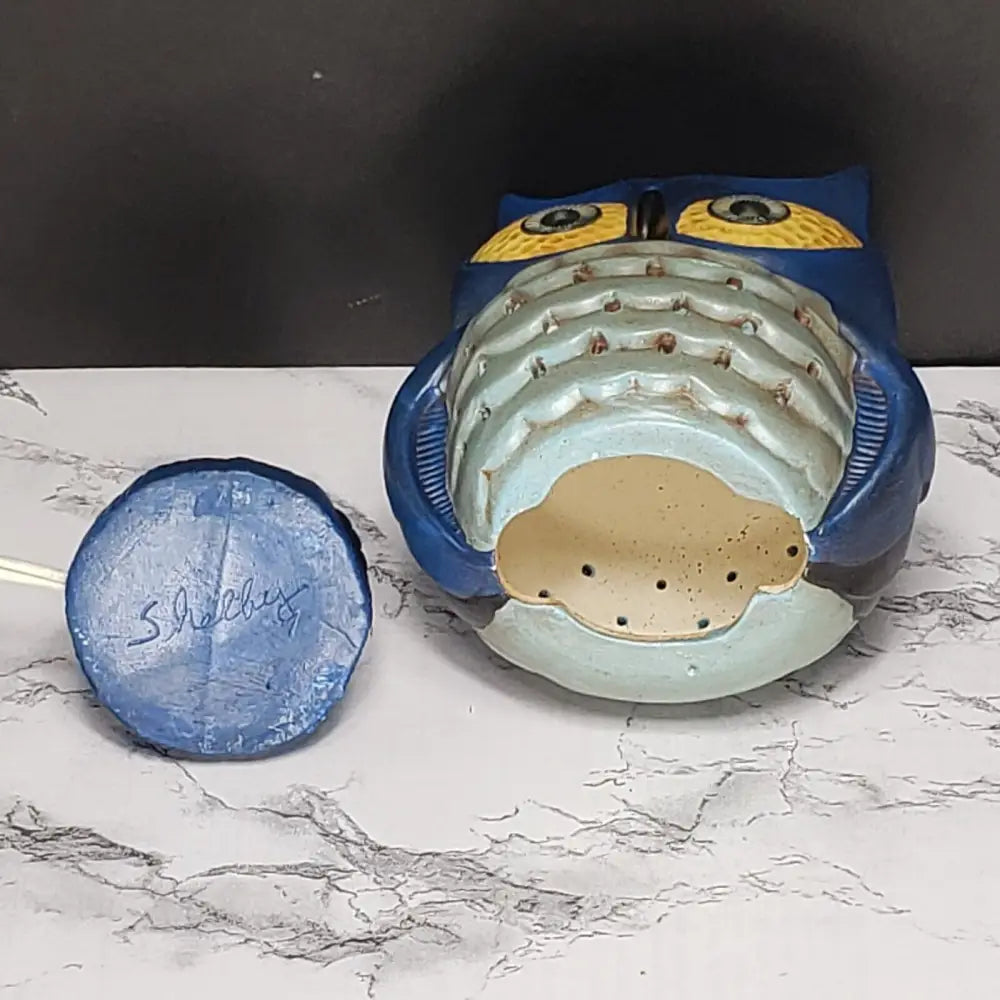 Handmade Owl Night Light Vintage Decor
