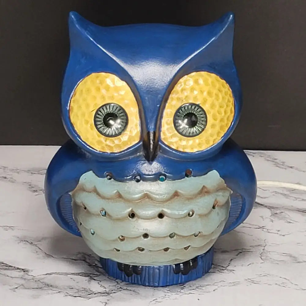 Handmade Owl Night Light Vintage Decor