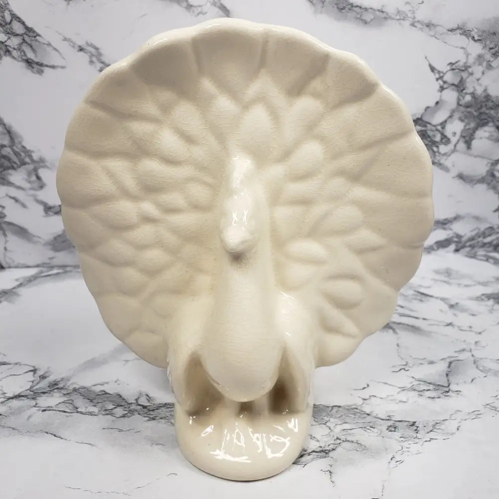 Peacock Wall Pocket Planter California Pottery Vintage Decor