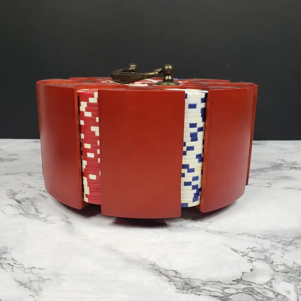 Poker Chip Carousel 200 Set Vintage Chips & Sets