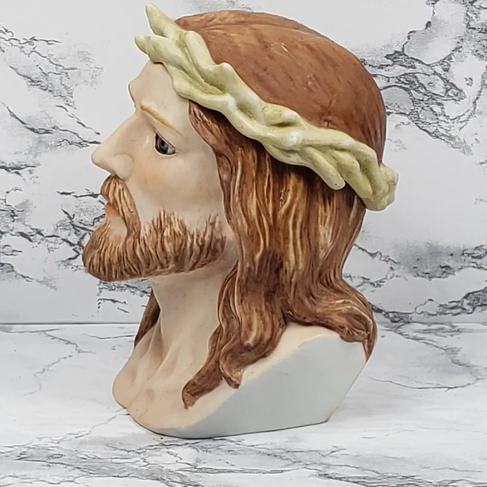 Porcelain Jesus Glass Eyes Marks And Rosenfeld Vintage Decor