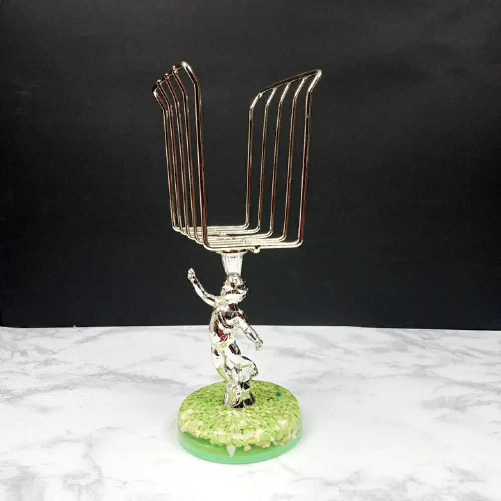 Retro Cherub Lucite Napkin Mail Holder ( Vintage ) Decor