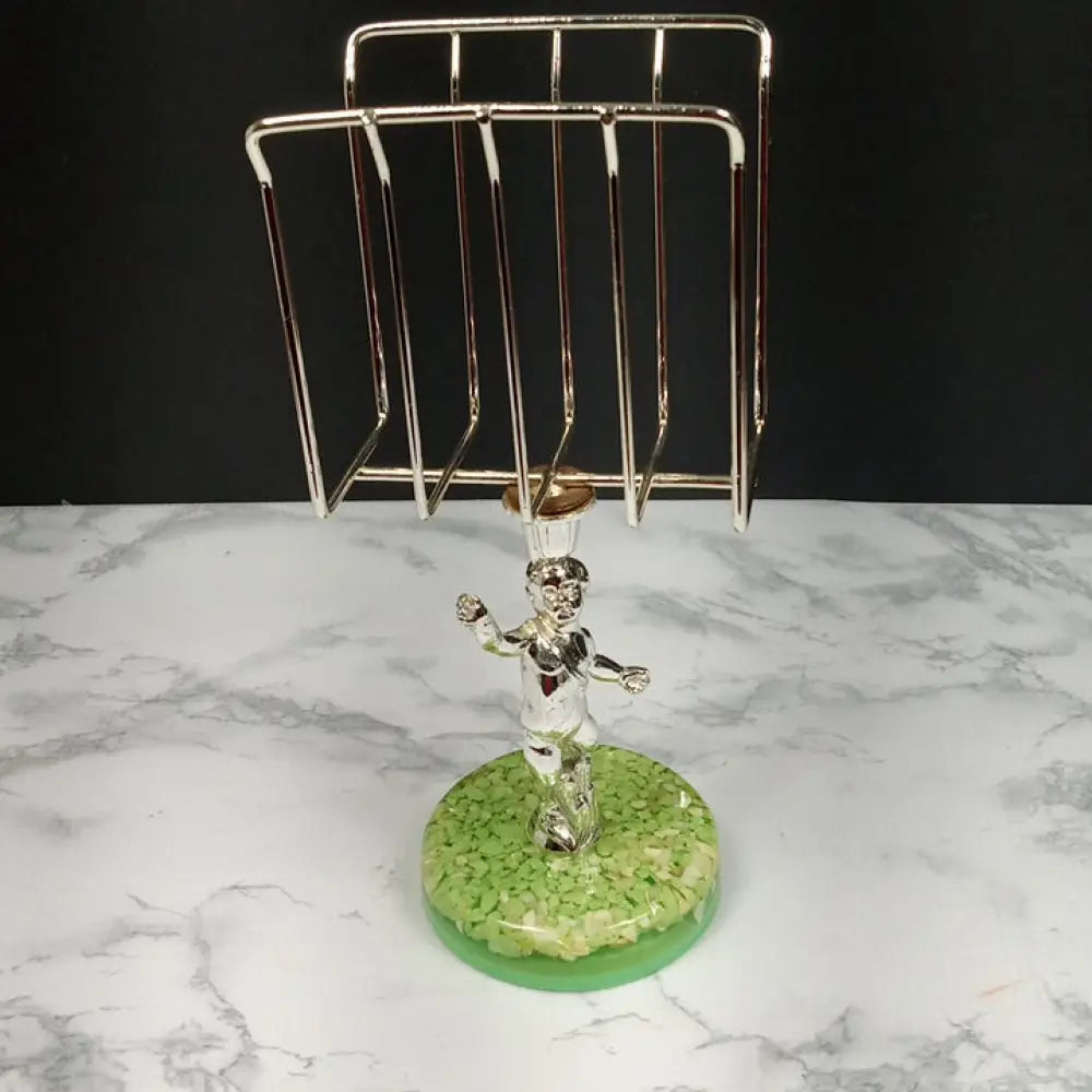 Retro Cherub Lucite Napkin Mail Holder ( Vintage ) Decor