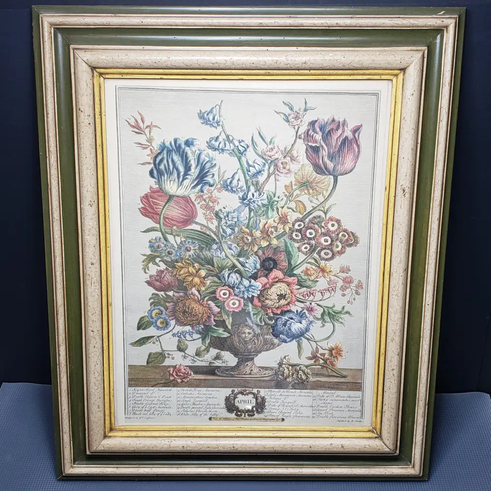 Robert Furber Flowers Of April Framed Print (Vintage) Decor