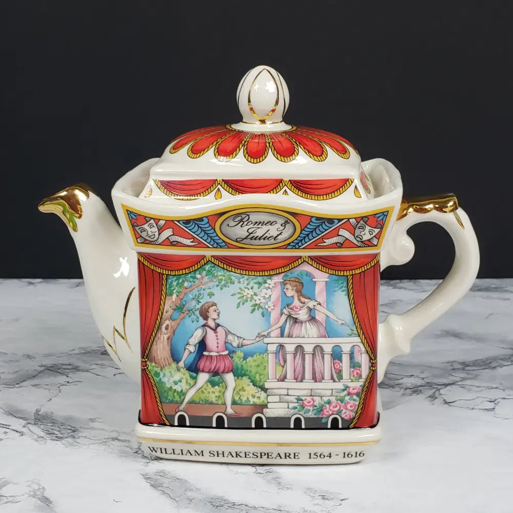 Sadler Romeo Juliette Teapot Shakespear Vintage Collectibles
