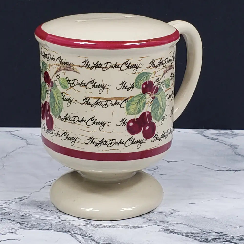 Salt Pepper Shakers Cherry Coffee Cup Vintage &