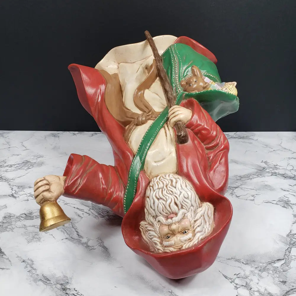Hand Painted Santa Ceramic Vintage Decor