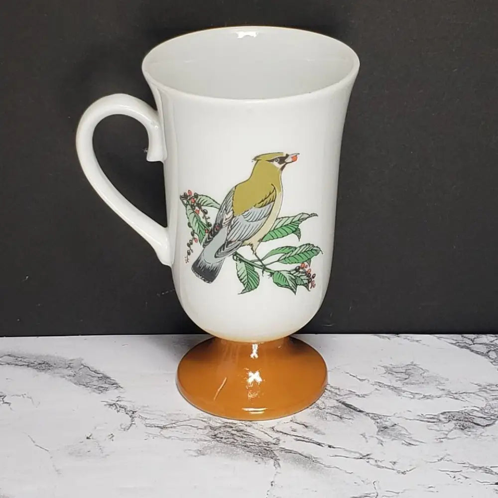 Set Of 5 Fred Roberts Birds Irish Coffee Cups Vintage -