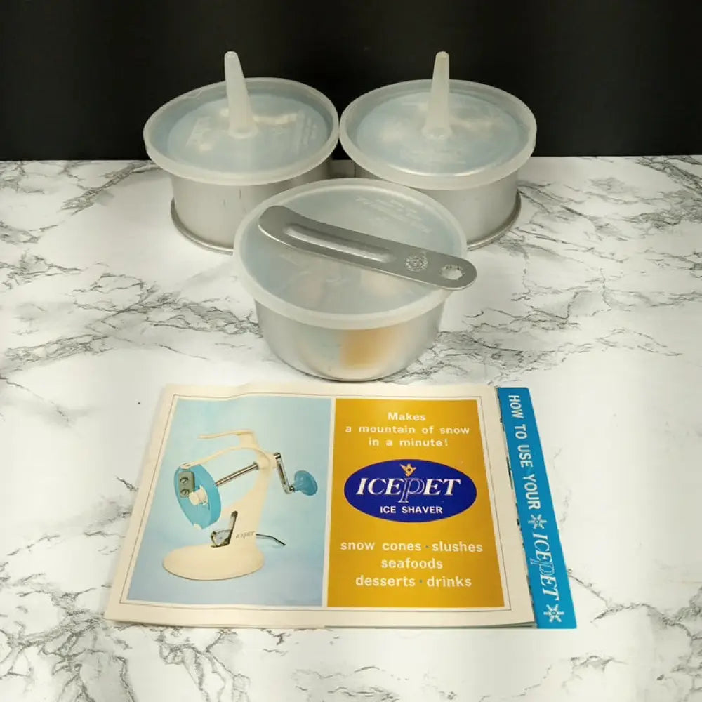 Shaved Ice Maker Complete Icepet Japan Vintage Decor