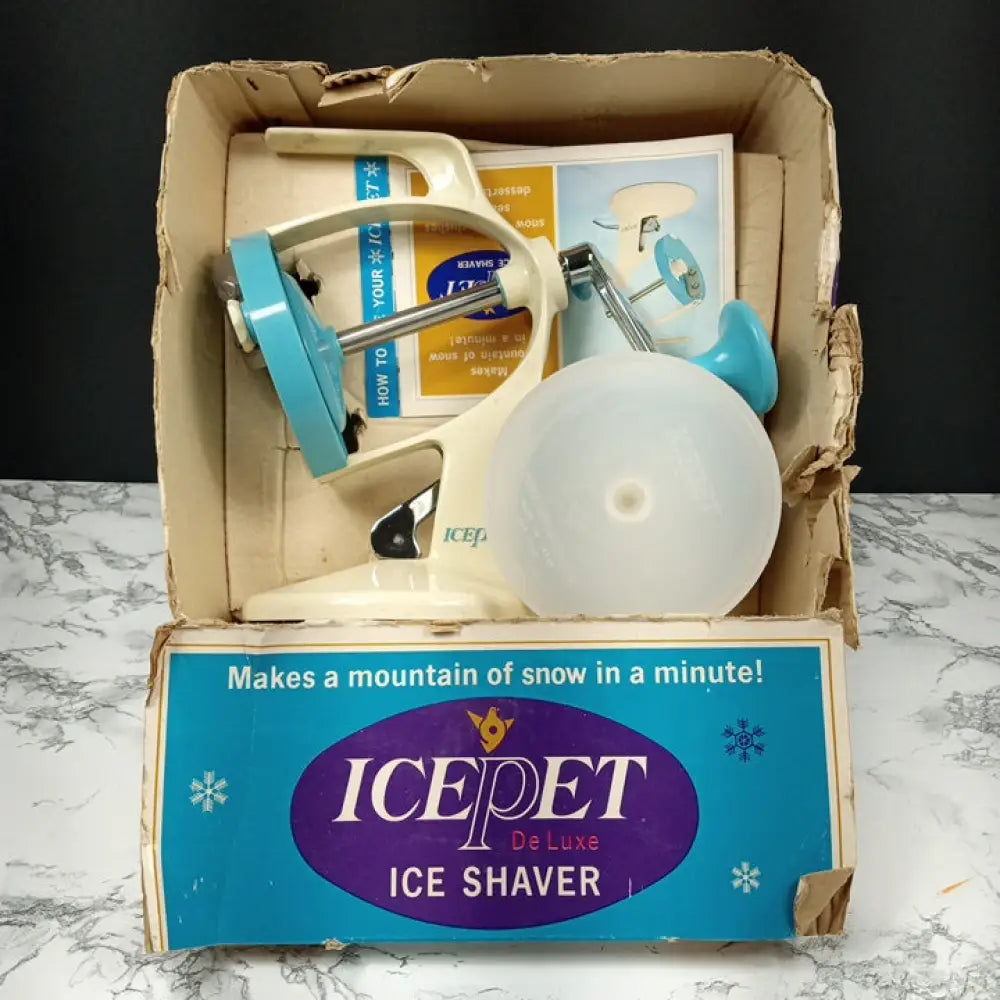 Shaved Ice Maker Complete Icepet Japan Vintage Decor