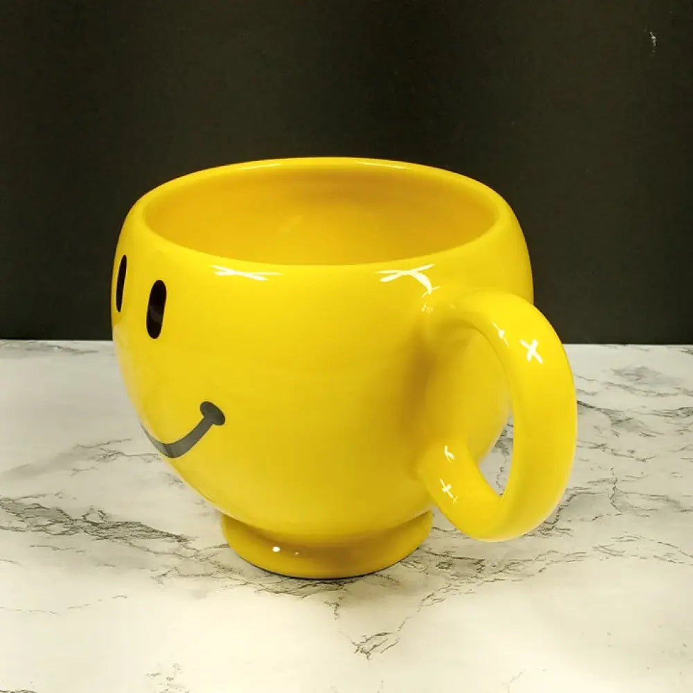 Smiley Face Coffee Mug Large Vintage Decor