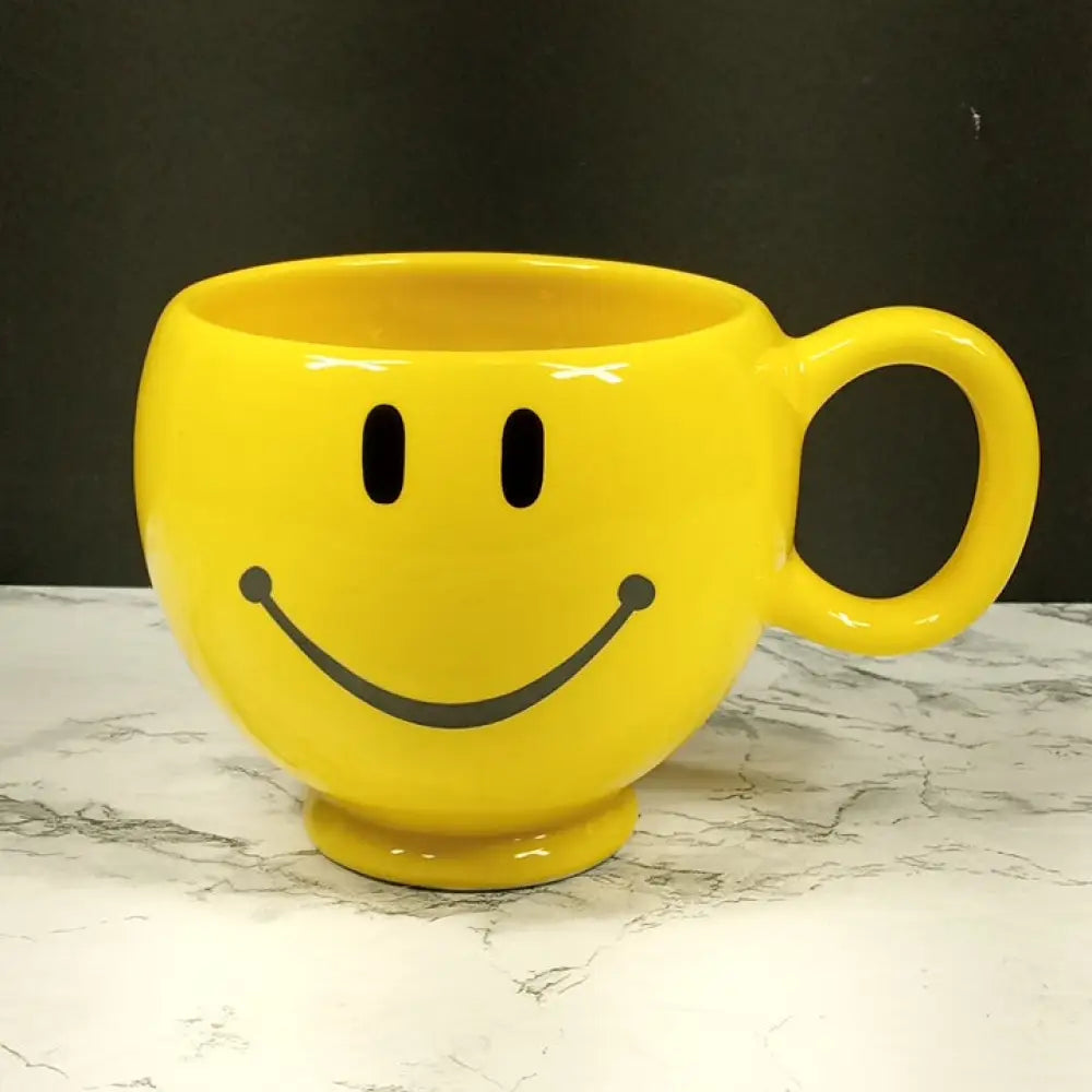 Smiley Face Coffee Mug Large Vintage Decor