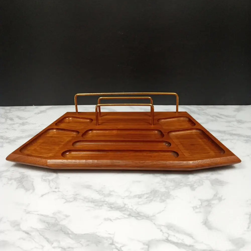Solid Walnut Mens Dresser Desk Valet ( Vintage ) Decor