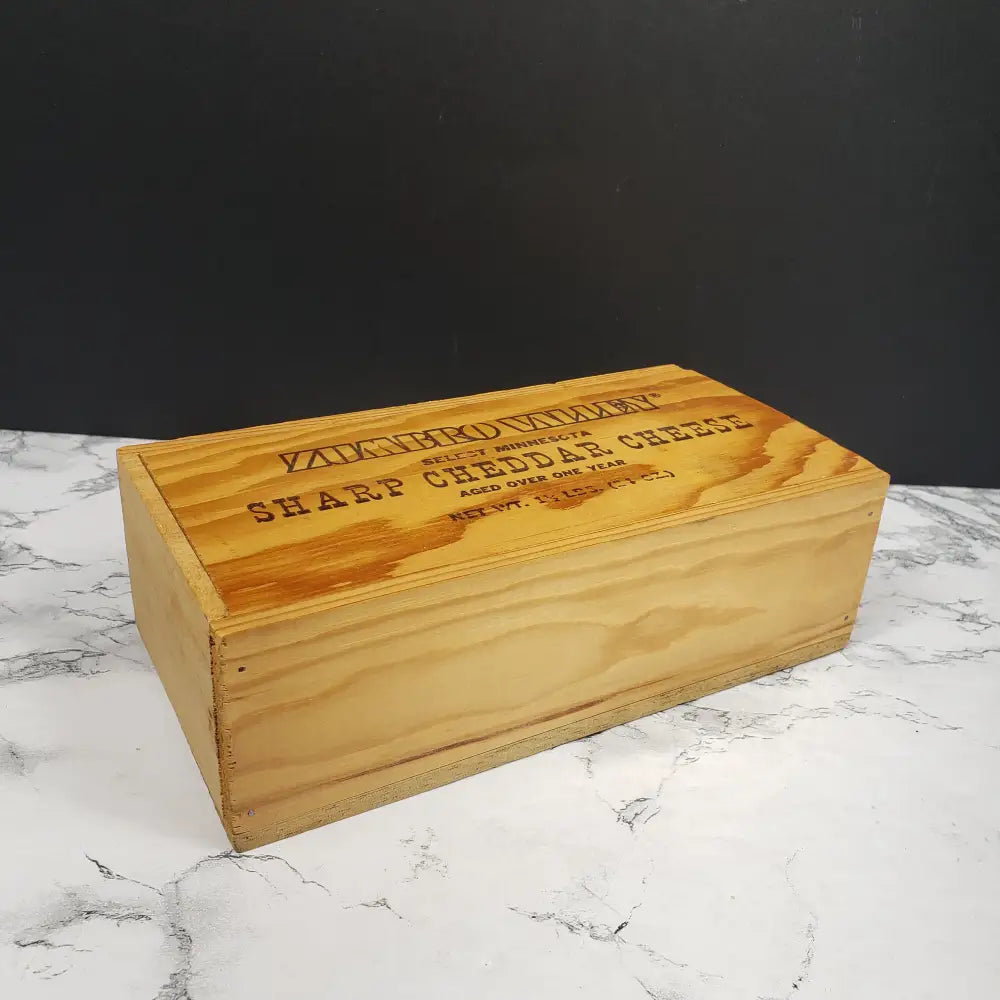 Solid Wood Cheese Boxes Vintage Decor