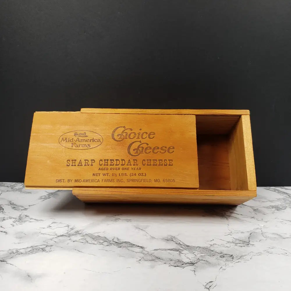 Solid Wood Cheese Boxes Vintage Decor