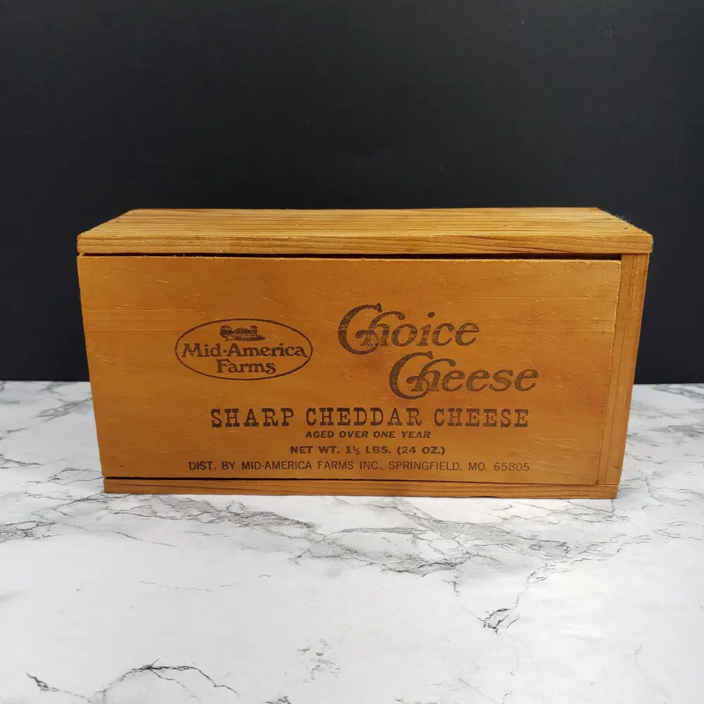 Solid Wood Cheese Boxes Vintage Decor