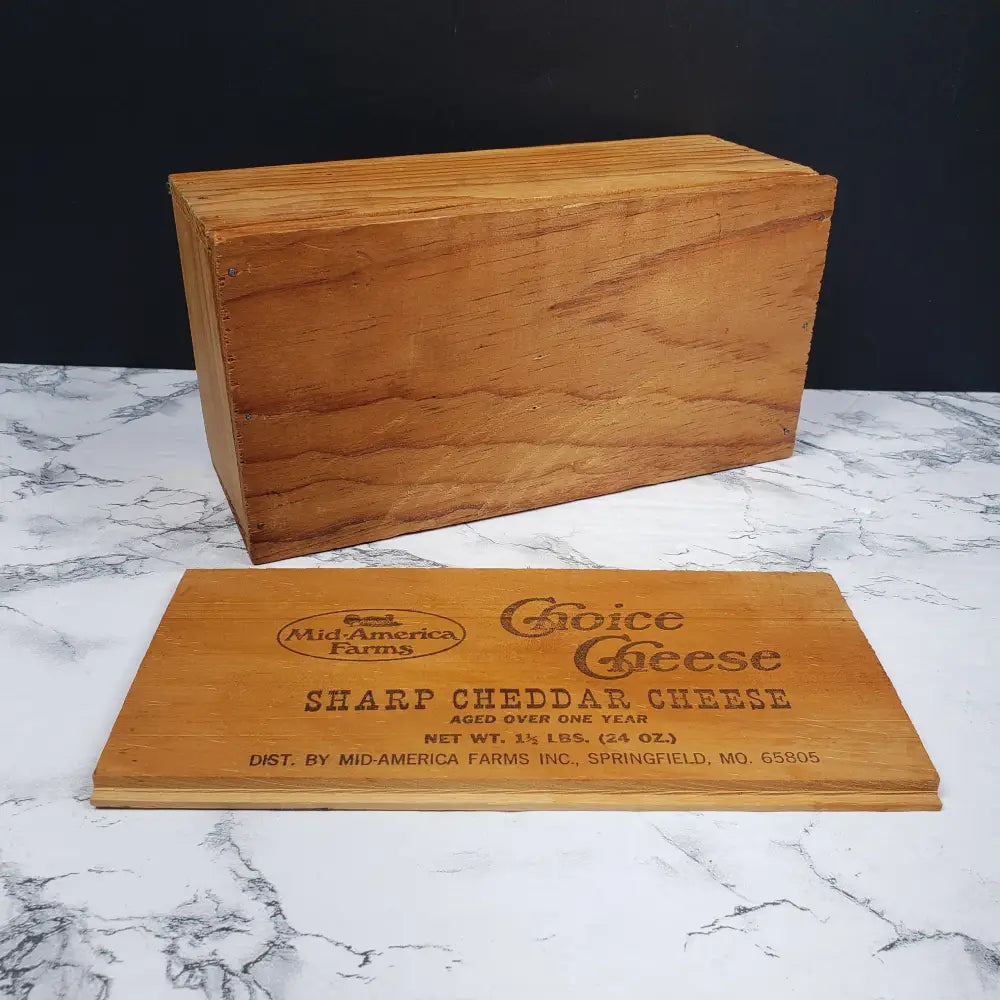 Solid Wood Cheese Boxes Vintage Decor