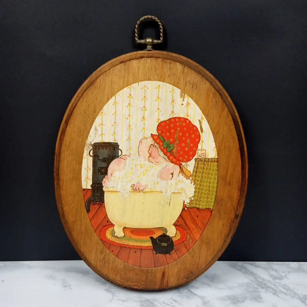Solid Wood His & Hers Bathroom Signs ( Vintage ) Decor