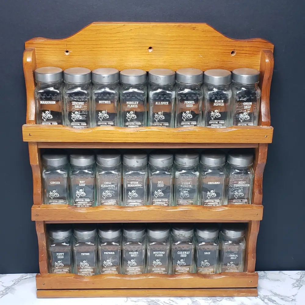 Spice Rack 24 Jar (Vintage) Decor