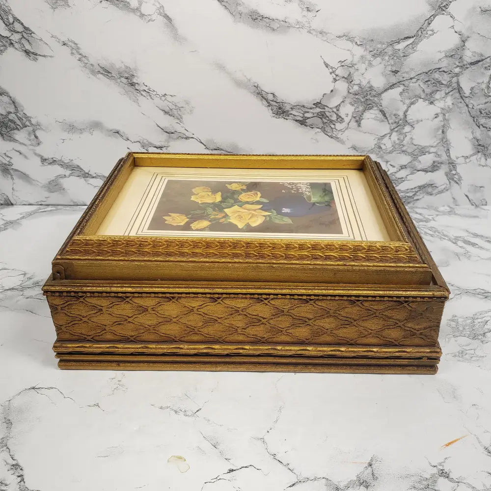 Stationary Or Vanity Box Vintage Decor