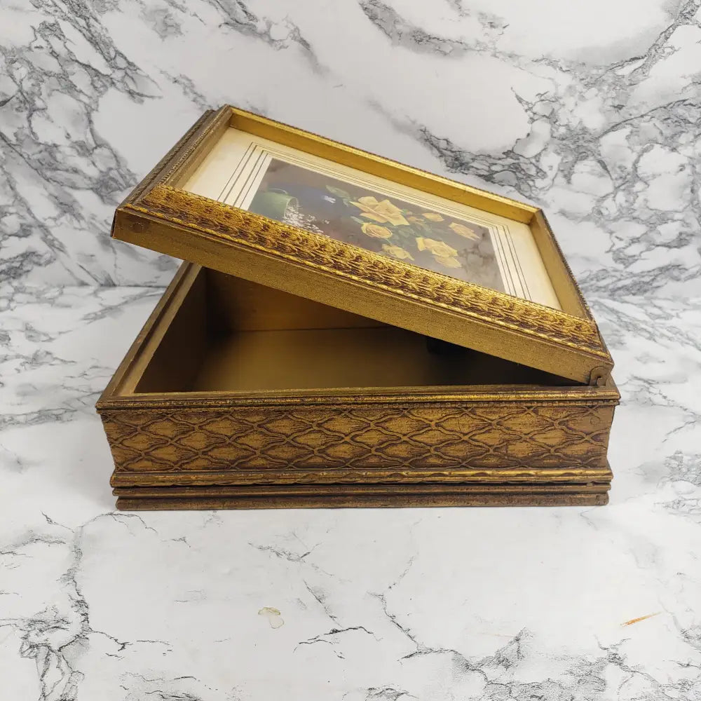 Stationary Or Vanity Box Vintage Decor