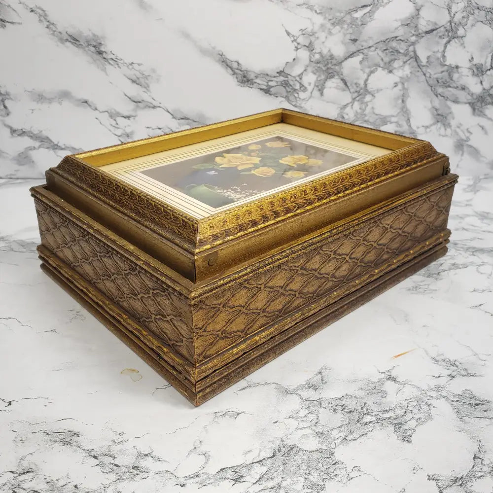 Stationary Or Vanity Box Vintage Decor