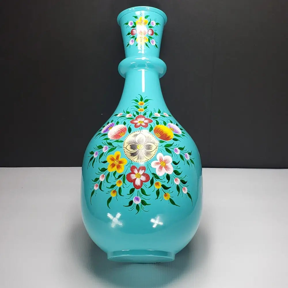 Vase Bavarian Hand Painted Steel Decor