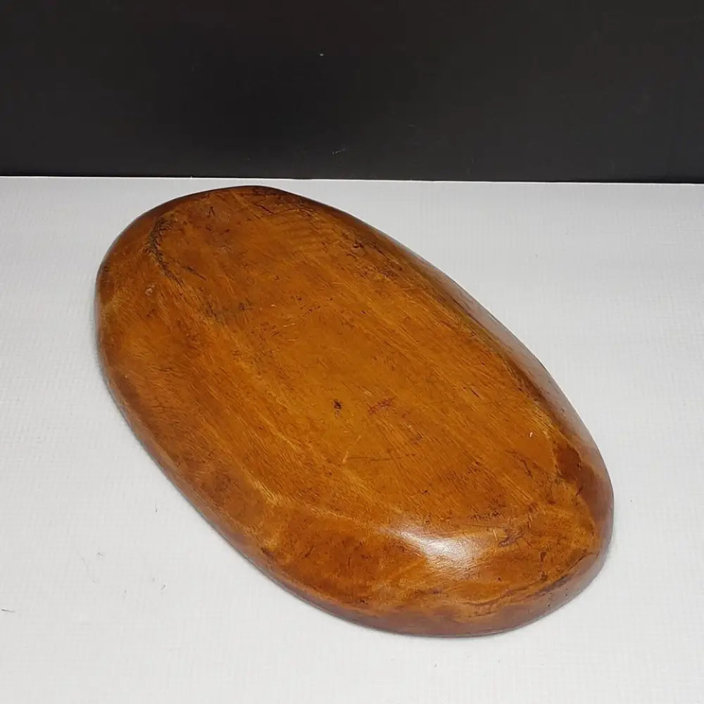 Wood Bowl Handmade 5 Compartment Vintage - Decor