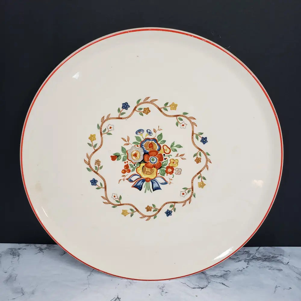 1940S Universal Cambridge Ovenware Serving Plate Vintage Collectibles
