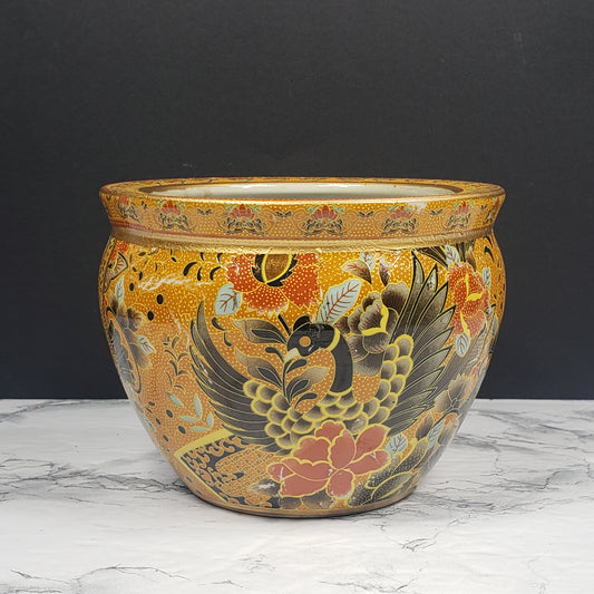 Asian Porcelain Planter Vintage