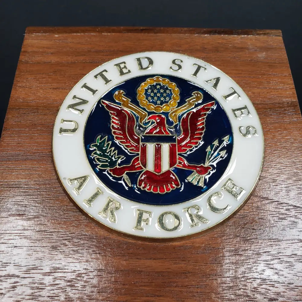 Air Force Solid Wood Tissue Box Cover Vintage Collectibles
