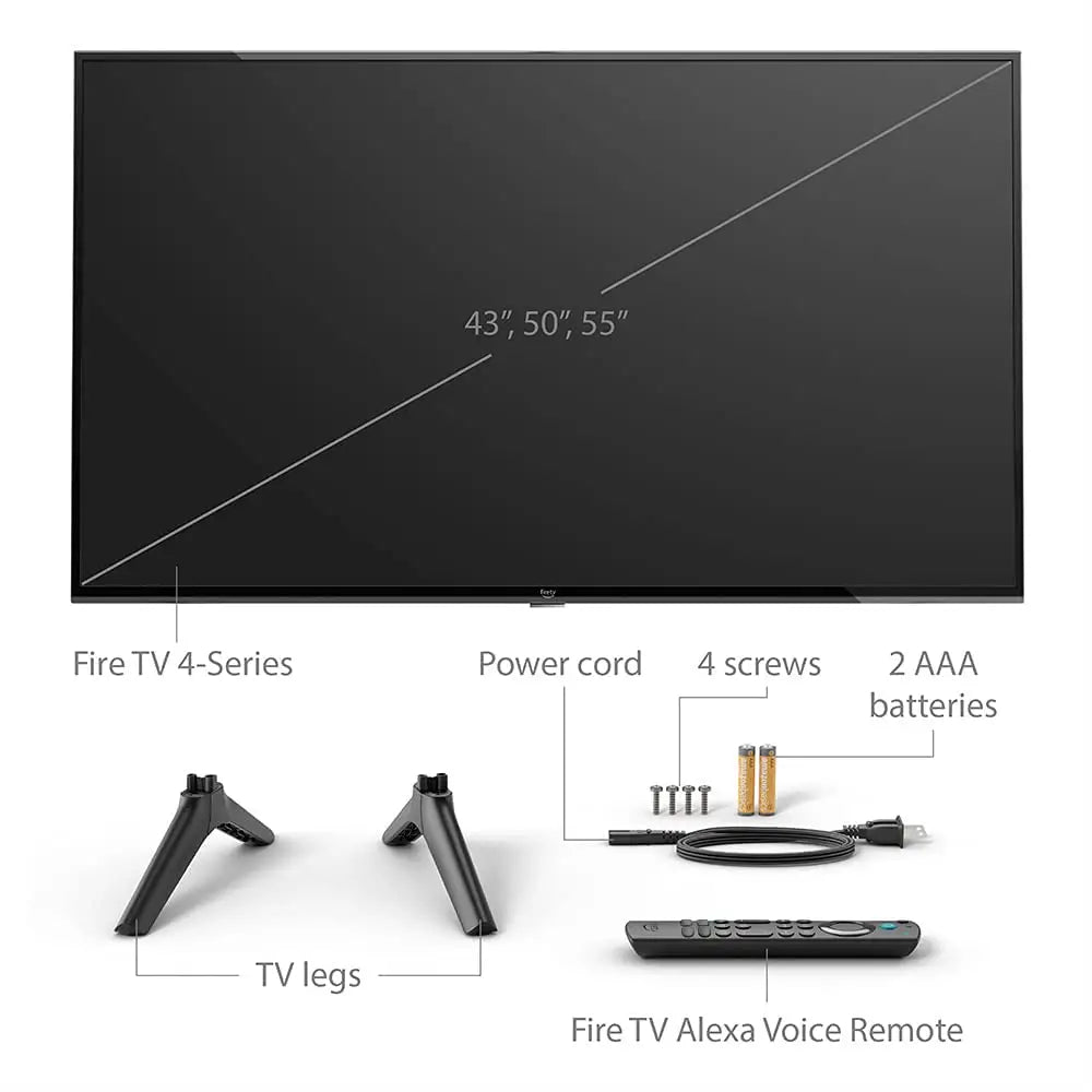 Amazon Fire Tv 50’ 4-Series 4K Uhd Smart Stream Live Without Cable Digital Devices 21 Accessories