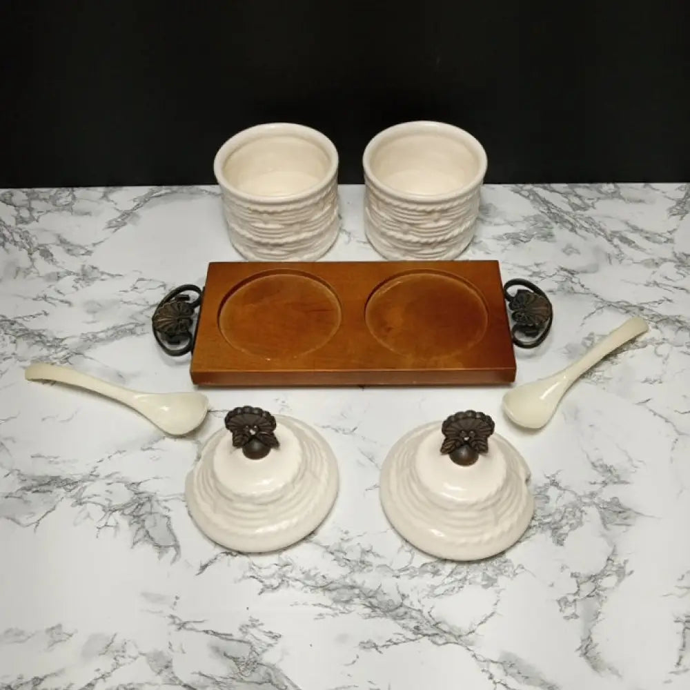 Apco Of Japan Condiment Serving Set ( Vintage ) Decor