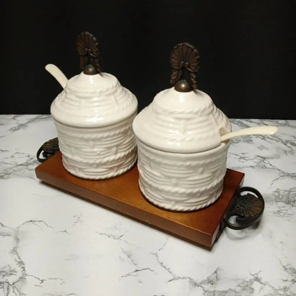 Apco Of Japan Condiment Serving Set ( Vintage ) Decor