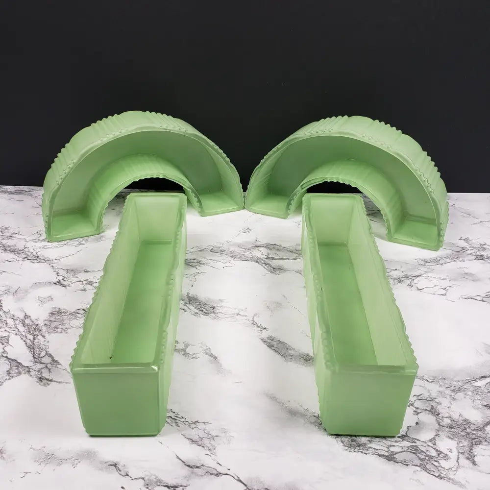 Art Deco Posy Centerpiece Four Piece Vintage Decor