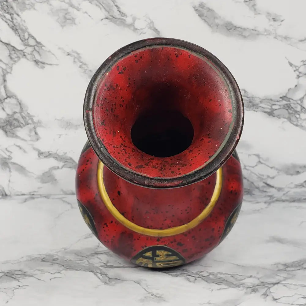 Asian Resin Vase Vintage Vases
