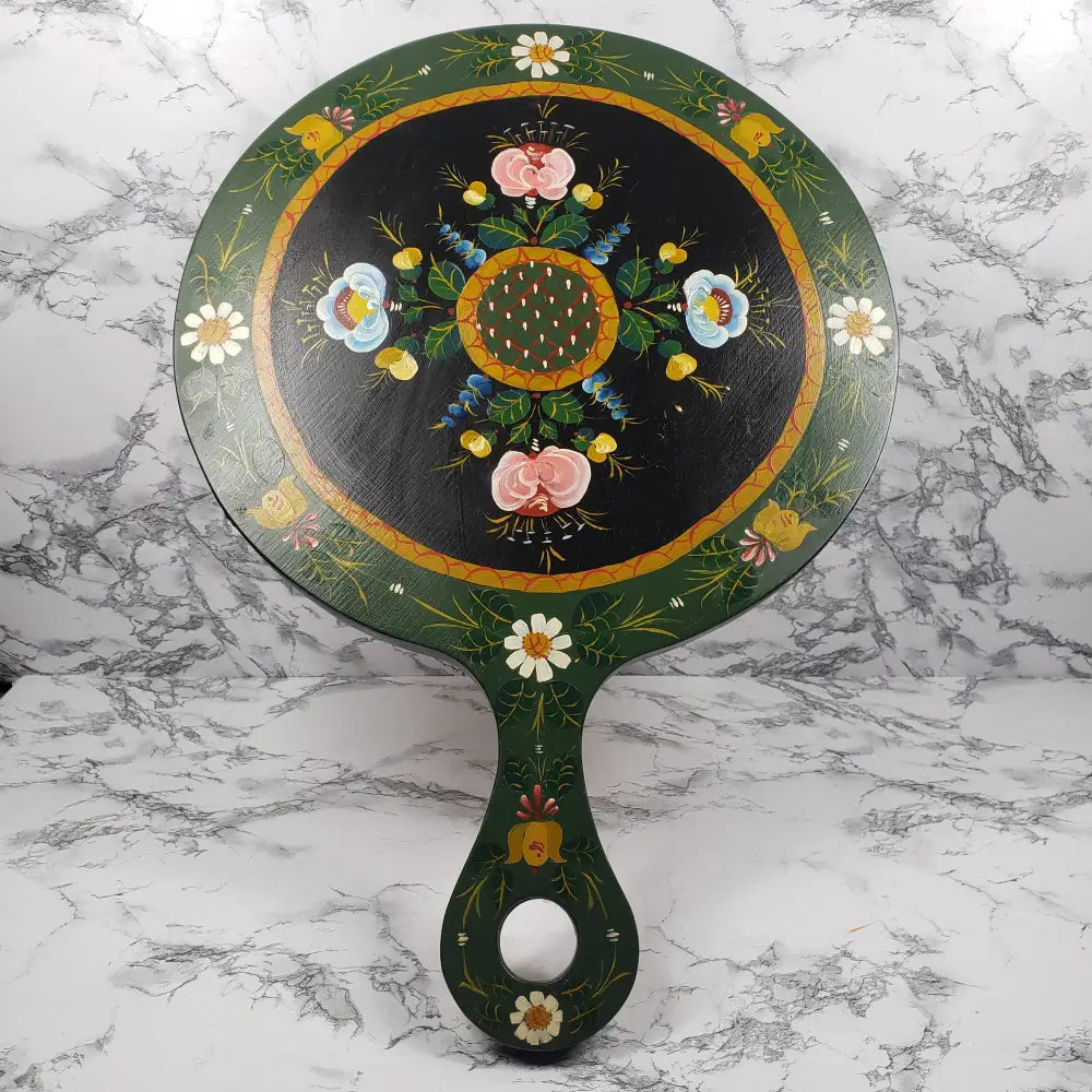 Bavarian Hand Painted Bread Board Wall Decor Vintage