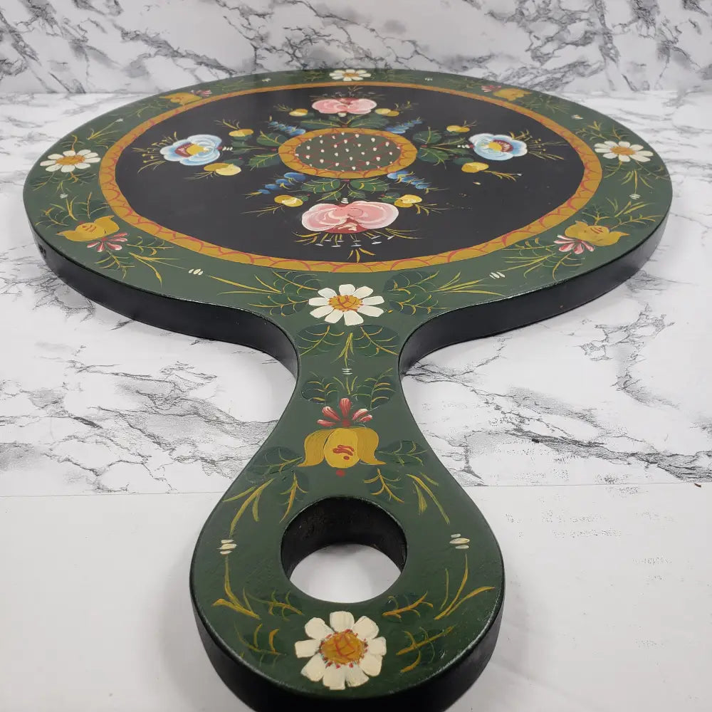 Bavarian Hand Painted Bread Board Wall Decor Vintage
