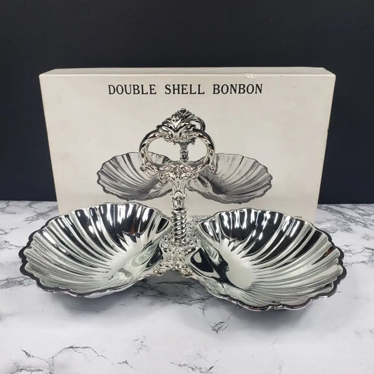 Bon Tray New Silver Plated Vintage Decor
