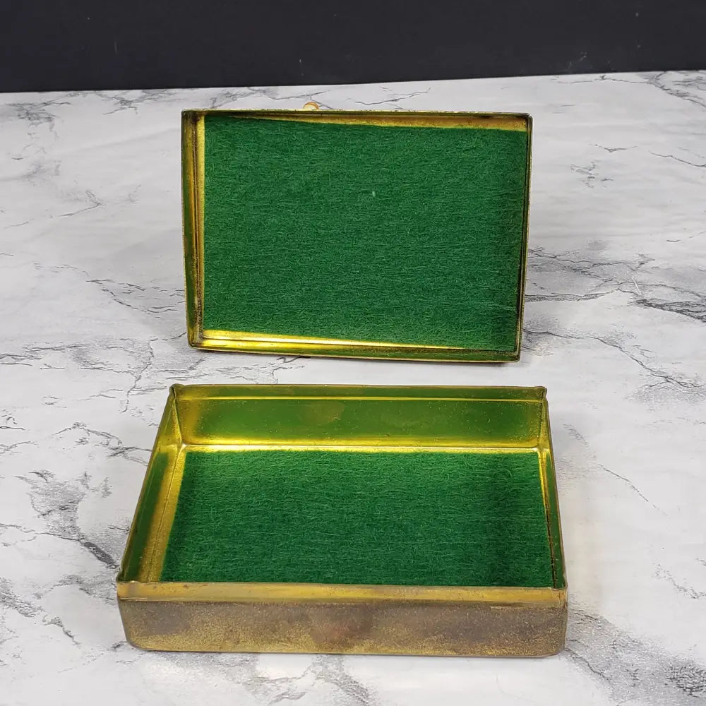Brass Box Bone China Giraffe Petite Choses Vintage