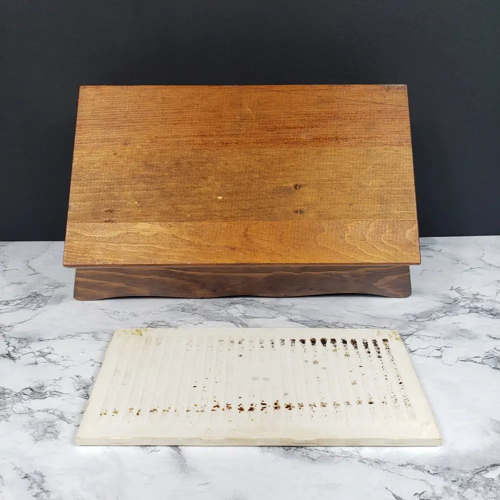 Bread Warmer Server Handmade Wood Vintage Decor
