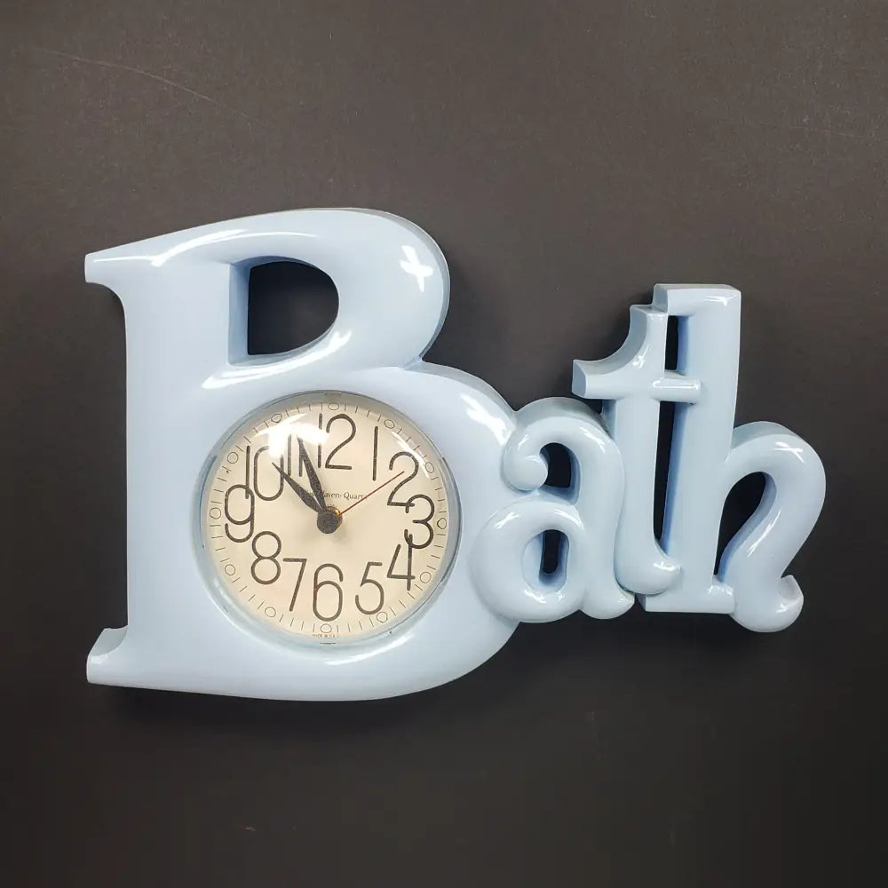 Burwood Bath Clock Vintage Decor