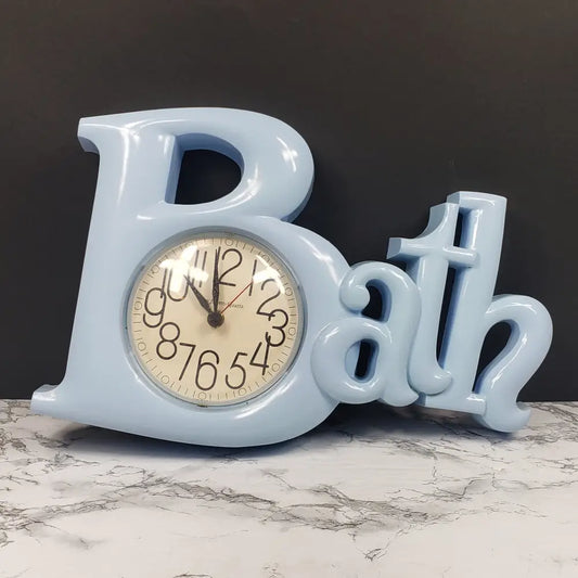 Burwood Bath Clock Vintage Decor