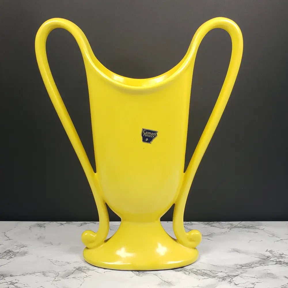 Camark Pottery Art Deco Trophy Vase Vintage Decor