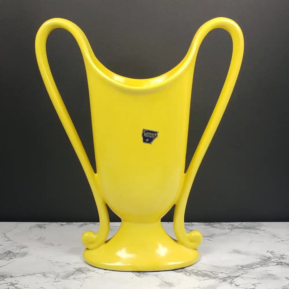 Camark Pottery Art Deco Trophy Vase Vintage Decor
